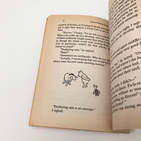 Vtg 1985 Poohs Workout Book Ethan Mordden Softcover Penguin  Books - Picture 12 of 16